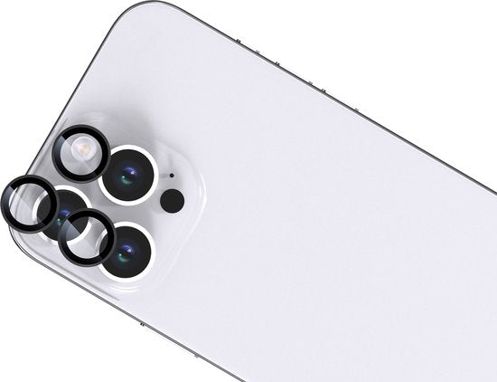 BeHello iPhone 16 Pro /16 Pro Max Objektivschutz-Set - iPhone 16 Pro und iPhone 16 Pro Max - Objektivschutz - Schwarz