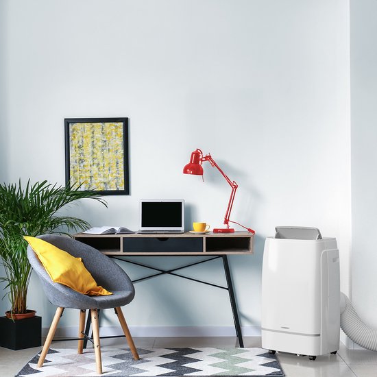 Auronic Mobile Air Conditioner - 12.000 BTU - 4-in-1 - Mit 2 Fensterdichtungs-Kits - Schlafzimmer - Wohnzimmer - Kühlen bis zu 35 m² - Weiß