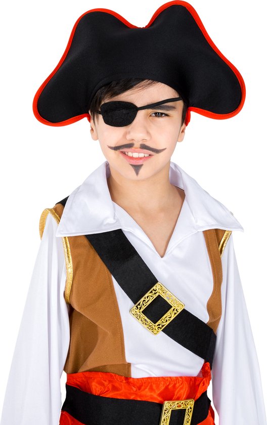 dressforfun - Jungenkostüm Kapitän Einauge Ole 104 (3-4 Jahre) - Faschingskostüm Halloween Kostüm Faschingskostüm Karneval Partykleidung - 300758