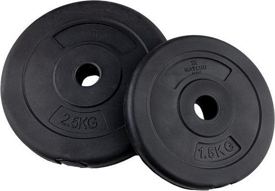Matchu Sports - Hantelset - Verstellbare Hanteln - Hantelset - Gewichte - 2 x 10 kg - 2er Set - Schwarz