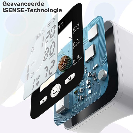 Bintoi® BXE100 Handgelenk-Blutdruckmessgerät - Herzfrequenzmessgerät - USB wiederaufladbar - inkl. Aufbewahrungsbox - 2 Benutzer