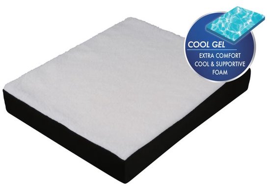 Nexxt Ergonomisches Sitzkissen mit Gel - für Rücken und Becken - druckentlastend - leichtes Stuhlkissen