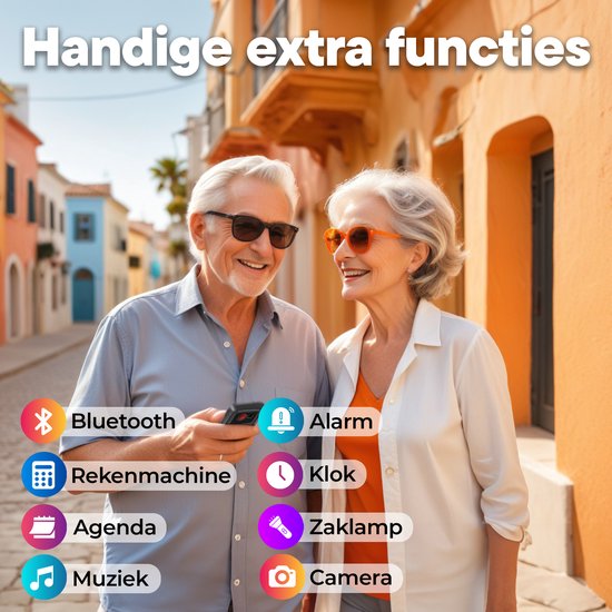 Denver Seniorenhandy 4G - Große Tasten - SOS-Taste - Ladestation - GSM - Simlock-free - Bluetooth - BAS24600L