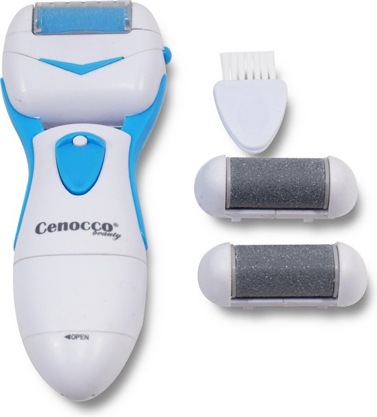 Cenocco Beauty Hornhautentferner Wet&Dry Electronic- CC-9019 - 360° Drehung für seidig glatte Füße - Wasserdicht