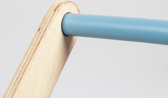 Laufwagen aus Holz – Massives Buchenholz in Pastellblau und naturlackiert – Ein schönes Geschenk für Nikolaus oder Weihnachten