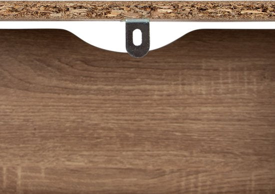 Milton Oldbrook Schuhschrank Prato – 3 Ebenen – für bis zu 18 Paar Schuhe – 60 x 24 x 119 cm – Weiß