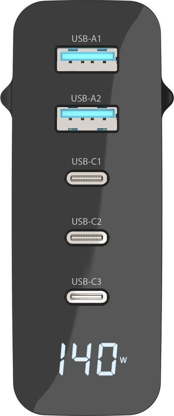 Sitecom - Ladegerät - 140W - Wandladegerät - Led-Display