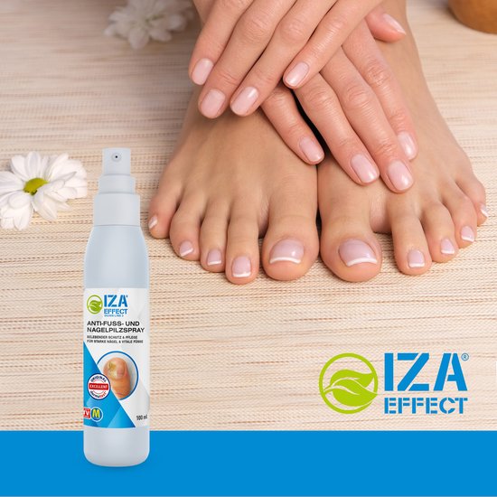 IZA Effect Fußpflegespray – 2 Stück – Das Original aus dem Fernsehen – sorgt für ein besseres Fußklima – ohne Abspülen – Fußspray – Fußhygiene – pflegt Haut und Nägel