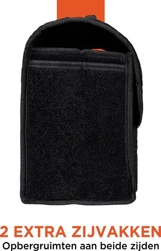 BLACK+DECKER Trunk Organiser - Kofferraumtasche - 55 x 15 x 23 CM - 1 großes Fach und 2 Einsätze - Einkaufen und Autozubehör - Mit Klettverschluss - Schwarz