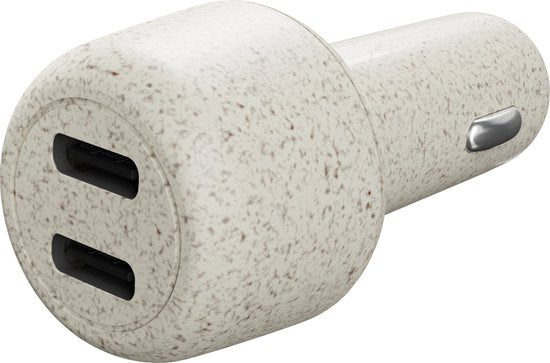 XtremeMac Autoladegerät Dual USB-C – 25 W – 20 W – Weiß (ECO)