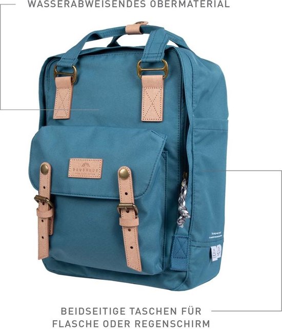 Doughnut Laptop-Rucksack / Rucksack / Schultasche - 14 Zoll - Macaroon Reborn - Denim