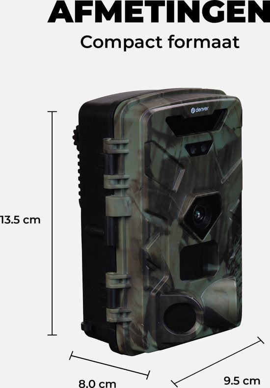 Denver Wildkamera mit Nachtsicht - 4K Ultra HD - 50MP - LCD Bildschirm - Wasserdicht - WCT8016