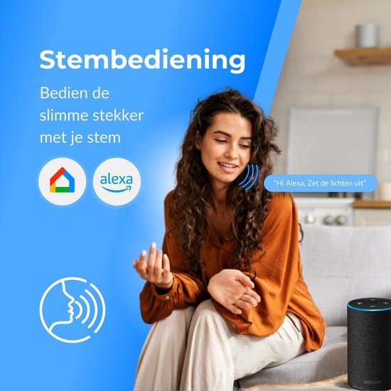 PuroTech Smart Plug - Timer & Energiezähler - Smart Plug - Für Alexa/Google Home - Verbrauchsmesser - Energiekosten