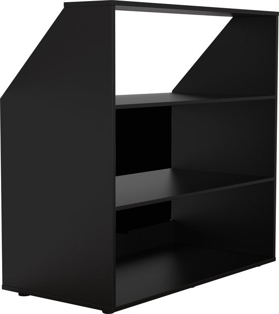 Kleiderschrank schräge Wand Dachgeschoss Schlafzimmer offen - Regale - Ablageschrank geeignet für schräge Wände