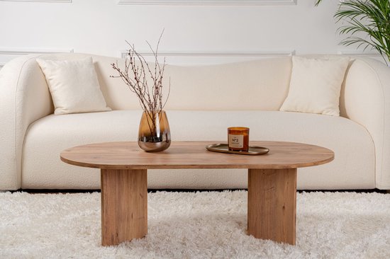 Holz-Couchtisch „Sand“ – 60 x 119 x 40 cm – Atlantische Kiefer