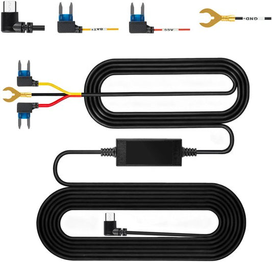 Dashcam Hardwire Kit - 24-Stunden-Überwachung - USB-C Anschluss - Kompaktes Design - Einfach zu installieren - Direkter Batterieanschluss - von Faas