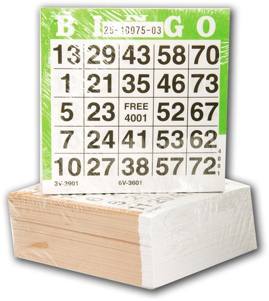 Bingo-Karten 500 Blatt