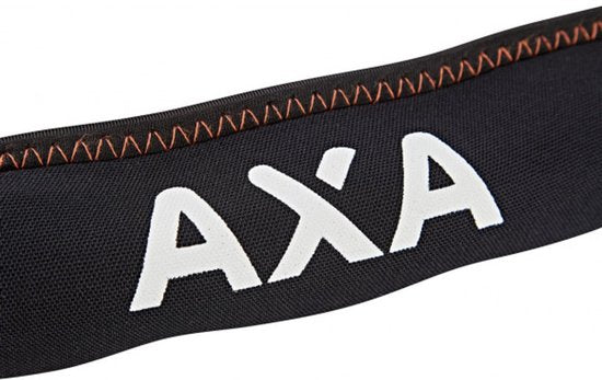 AXA Procarat+ 105 Kettenschloss – ART 4 Motorradschloss – 105 cm – 10,5 mm gehärteter Stahl – loses Vorhängeschloss – Neopren-Schutzhülle – Online-Schlüsselservice – Schwarz