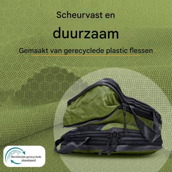 Packwürfel mit Kompression für Koffer und Rucksack inkl. Packsack, Olive Odyssey - Grün
