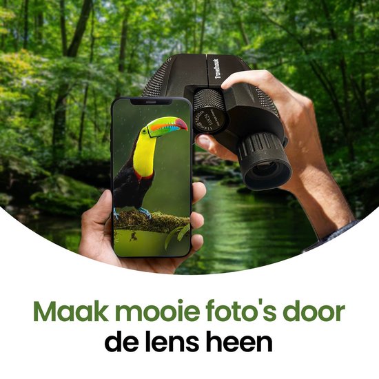 TravelHawk Fernglas - 10x25 - BAK4 - Voll multivergütet (FMC) - Kompaktes Fernglas - Wasserdicht - Mit Umhängekordel, Tragetasche - für Vogelbeobachtung, Jagd, Theater - Schwarz