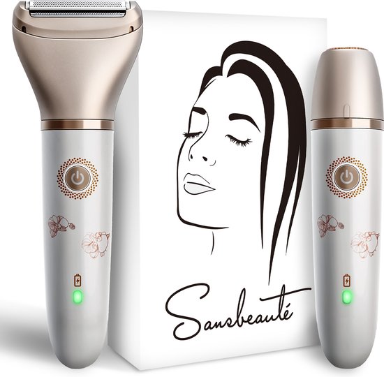 Sansbeauté® 2-in-1 Ladyshave - Elektrisch - Gesicht, Achseln & Beine - USB aufladbar