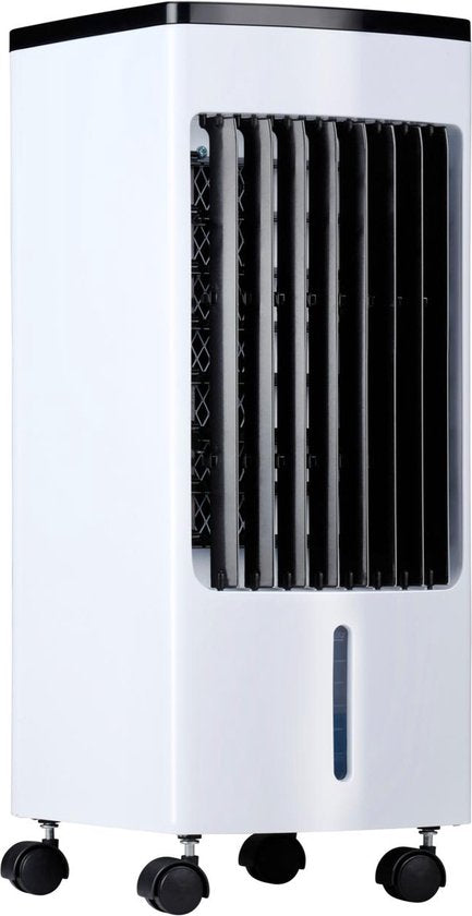 Lifetime Air Luftkühler - 22 x 24 x 53,5 cm- 80W Leistung - Mit 3 Geschwindigkeiten & Timer - Inklusive Kühlelemente & Fernbedienung - Mobil - Weißer Kunststoff
