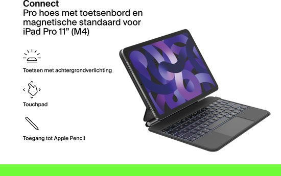 Belkin Pro Case - Mit Tastatur und magnetischem Ständer - Für iPad Pro 11" (4. Generation) - Schwarz