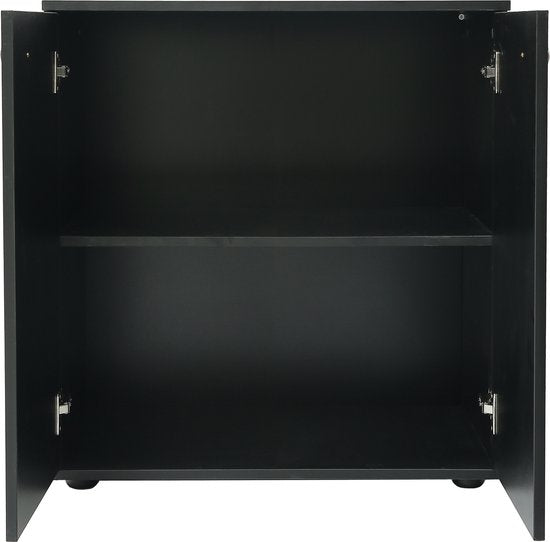 Aktenschrank Sideboard - multifunktionaler Aufbewahrungsschrank - schwarz