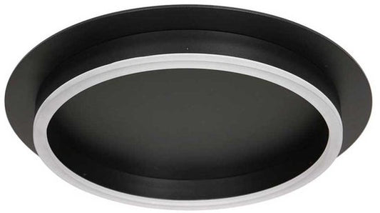 Deckenleuchte Ringlux 3655ZW, schwarze Deckenleuchte, Ø 32 cm, mit warmem LED-Licht, aus Metall und Kunststoff, trendiges Design, Marke Steinhauer