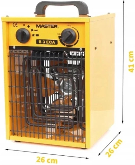 Master-Werkstattheizung Elektroheizung mit Gebläse B 3 ECA 3kW (B3ECA)