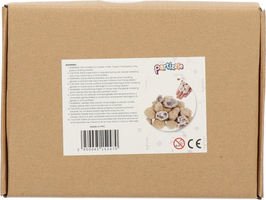 Partizzle 25x Grobstrass Geoden - Machen Sie Ihre eigenen offenen Baugruppen - Machen Sie Kristalle / Edelsteine Mineralien - Share Geschenke für Kinder - Grabbelton Treat Geschenke - Medium 2/4 cm