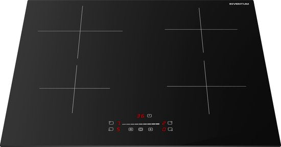 Inventum IKI6008 - Einbau-Induktionskochfeld - 60 cm - 4 Kochzonen - 1-Phasen Plug and Play - Randlos - Schwarz