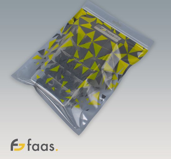 Faas Large Safety Eyes - 80 Stück - Sicherheitsnasen - 17 bis 30 mm - inkl. Unterlegscheiben - Schwarz