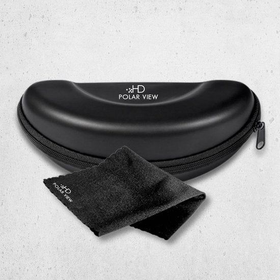 HD Polar View Sonnenbrille, 2x schwarz, 1x braun – Unisex – polarisierte Sonnenbrille – mit 1x Hartschalen-Aufbewahrungsetui