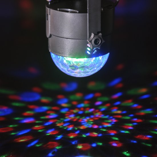 Denver Rotating Disco Light - LED - Discokugel - Musikgesteuert - Fernbedienung - Erwachsene / Kinder - LDB318