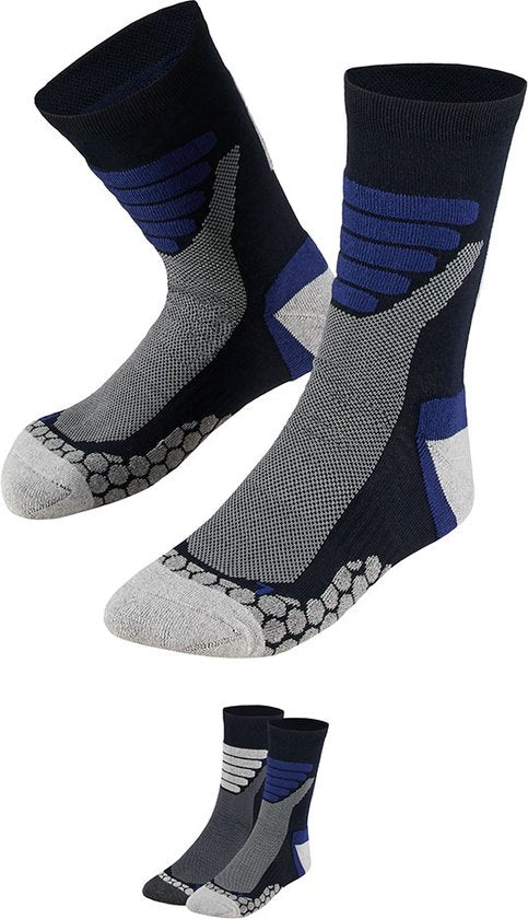 Xtreme Wandersocken, 2er-Pack – Unisex-Socken aus Synthetik – Multi Blue