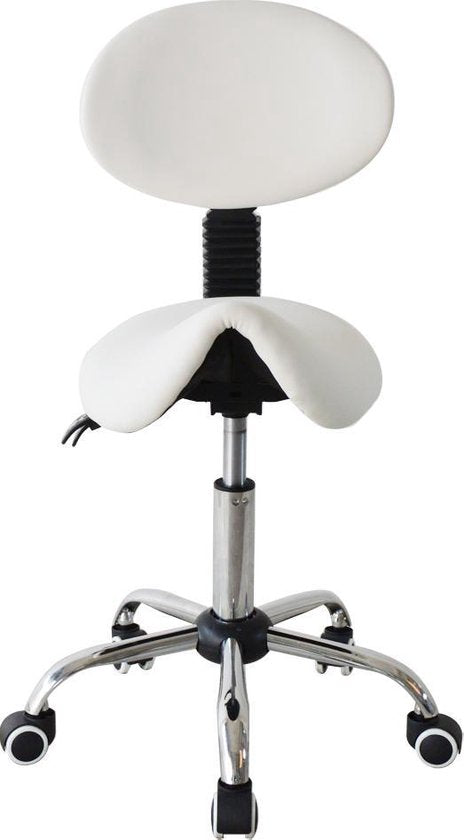 Sattelhocker ergonomische Rückenlehne kippbar - Barbierhocker - tabouret - höhenverstellbar