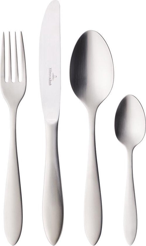 Villeroy & Boch Arthur Besteck-Set - 68 Teile - Gebürsteter Edelstahl