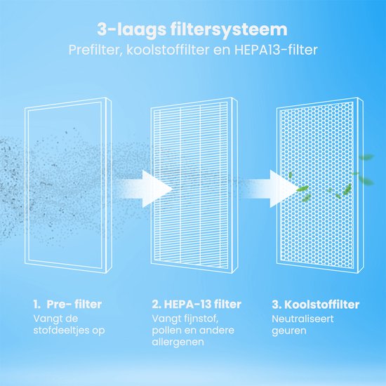 Auronic HEPA13 Filter Compact Pro - Kohlefilter - Geeignet für AU1003291 + AU1003292