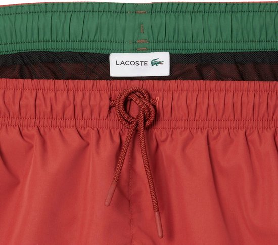 Lacoste Badeshorts Herren, braun – Größe M
