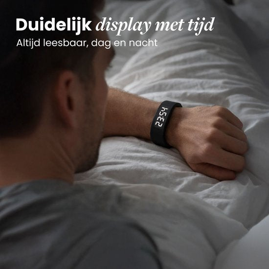 DreamCare Vibrationswecker - Wecker-Armband - für Tiefschläfer & Hörgeschädigte - Schrittzähler-Uhr - Stiller Wecker
