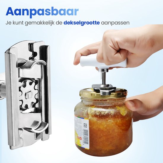 Techvavo® Topföffner - Handlicher Öffner für Töpfe - Ergonomischer Deckelöffner - Topföffner - Küchenwerkzeuge - Rheumahilfen
