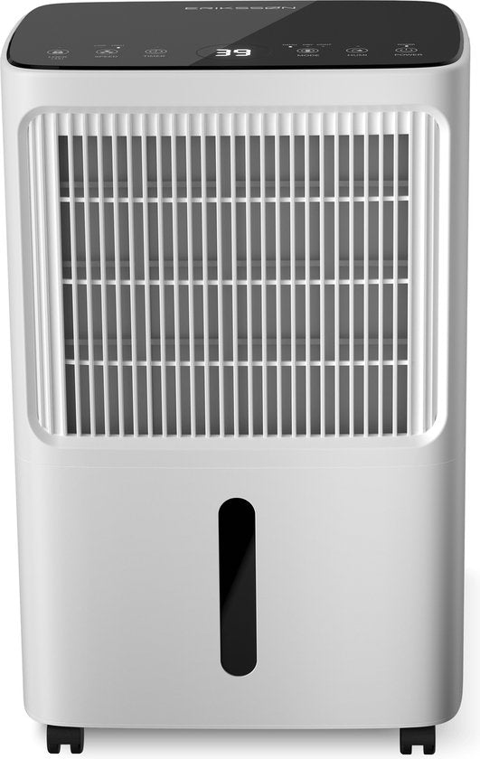 Erikssøn Dry Pro Plus Luftentfeuchter - 16 L/Tag - Waschtrockenfunktion - Für Schlafzimmer, Bad, Wohnzimmer & Keller - Weiß