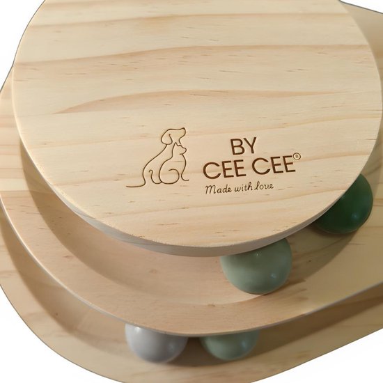Von Cee Cee Kratzbaum - Kratzbaum für Katzen - Katzenkratzbaum - Katzenspielzeug aus Holz - Ideal für mehrere Katzen - 38x24.5x47.5cm - Noa