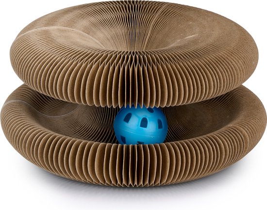 maxxpro Katzenspielzeug - Kratzpappe - Katzenminze - Spielball