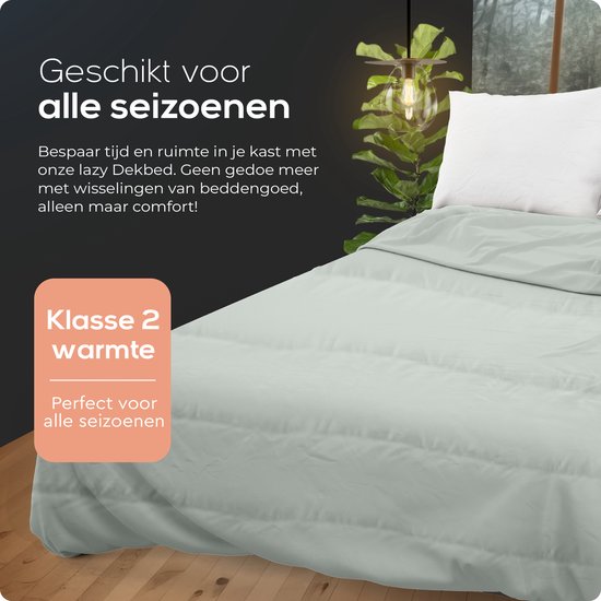 Sleeptime 2 in 1 Bettdecke - Bettdecke ohne Bezug - 240x200 - Grau