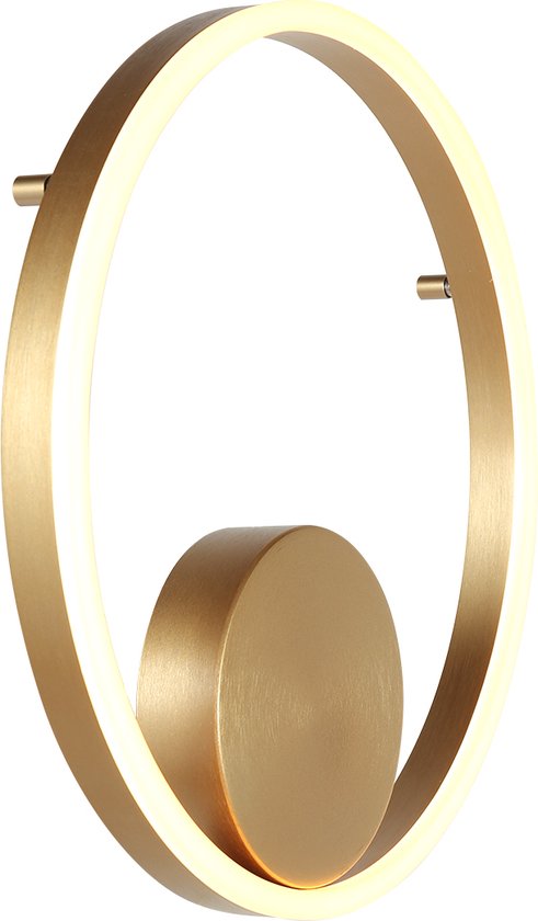 Steinhauer Wandleuchte Mykty - gold - Metall - 40 cm - eingebautes LED-Modul - 3687GO