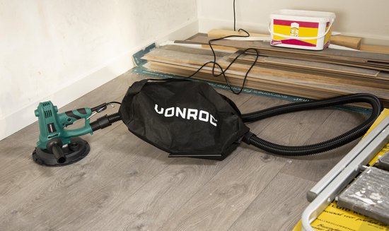 VONROC Schleifmaschine - 750W - Ø180MM - Decke & Wand - Inkl. Schlauch & Staubbeutel