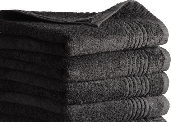 Handtuch Supreme - Ägyptische Baumwolle 650 GSM - 6 Stück - 50x100 - schwarz