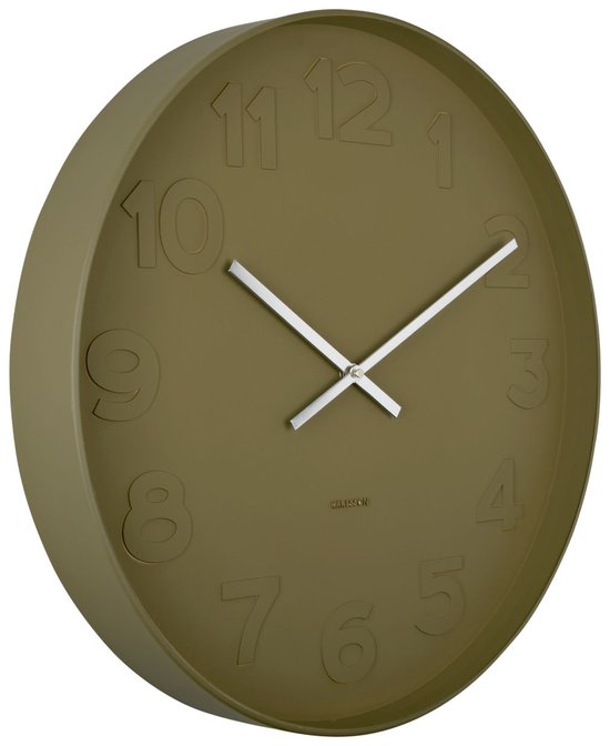 Karlsson Wanduhr Mr. Green - Grün - Ø51cm - Wanduhr